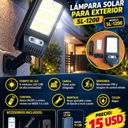 ☀️ LÁMPARA SOLAR ☀️ PARA EXTERIOR SL-1200. TENEMOS MENSAJERIA CON FACTURA Y GARANTIA. 📲 54833699 - Img 58235103
