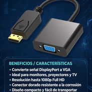 DISPLAYPORT A VGA EN VENTA . TENGO MENSAJERIA POR UN COSTO ADICIONAL A VARIOS MUNICIPIOS DE LA HABANA - Img 57940458