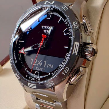 tissot t-touch connect solar reloj inteligente alimentado por luz sin cambio de bateria materiales indestructibles - Img 124775241
