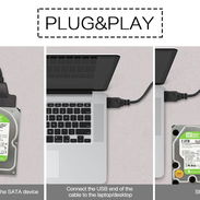 Cable adaptador SATA a USB para SSD y disco duro de 2.5 pulgadas, USB 3.0 a SATA III, compatible con cable HDD a SSD - Img 56670461
