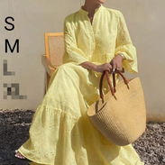 Vestido amarillo largo - Img 57604513