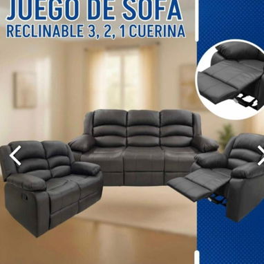 Butacas reclinables y juegos de sala reclinables importados comunícate con Pedro - Img 108142206
