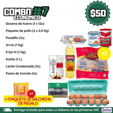 ‼️Combos de comida para toda La Habana 💸Pagos por ZELLE, USD, CUP - 7/8