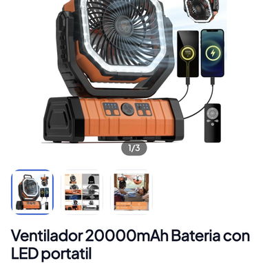 Variedad de ventiladores recargables - 5/8