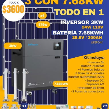 PANELES, SISTEMAS SOLARES, BATERÍAS, ECOFLOW, INVERSORES. CABLES FOTOVOLTAICOS. - 4/9