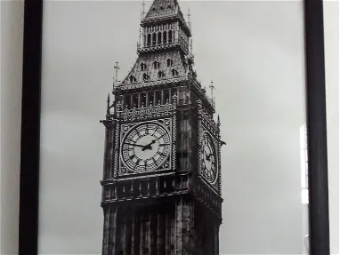 Cuadro en blanco y negro con imagen de reloj Big Ben de Londres - Img main-image