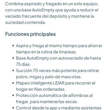 iRobot Roomba 105X Robot Aspirador y Trapeador Combo, Base de Vacío automático 🌐 - 4/6