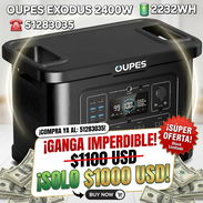 Vendo Estacion de Energia OUPES 2400W,  2232wh,  nueva , solo 1000 usd , 51283035 - Img 57565718
