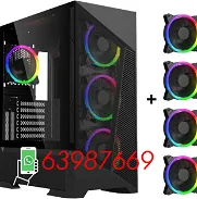 Chasis Gaming marca DIYPC modelo Rainbow F1-B + 4 fanes RGB 120mm - Img 45933284