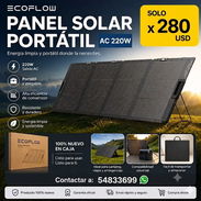 ☀️ EF ☀️ PANEL SOLAR PORTATIL ECOFLOW BIFASIAL 220W. NUEVO EN CAJA. TL 54833699 - Img 55081192