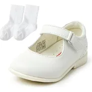 Zapatos de vestir blancos Mary Jane para niños pequeños, perfectos para fiestas y eventos especiales, zapatos de vestir - Img 54258432
