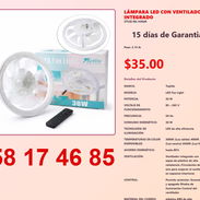 LÁMPARA LED CON VENTILADOR INTEGRADO - Img 54823484