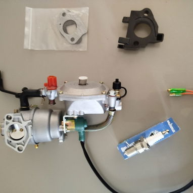 Carburador tri fuel (Gas de la calle) planta eléctrica rango 4.5 a 10kw (Incluye kit completo + regalos) - 2/4