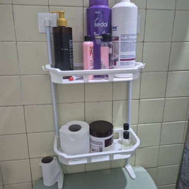 Organizador de Baño Adhesivo _ 2 Niveles (cv) - Img 121441523