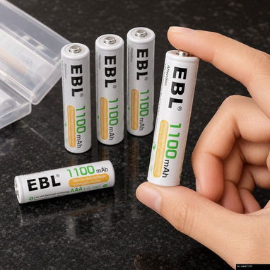 Pilas Recargables AAA EBL - 2/3