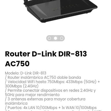 Router D-Link DIR-813 AC750 Modelo: D-Link DIR-813 - Img 116517043