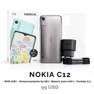 Nokia C12. Nuevo en su caja, se entrega con factura a nombre del cliente. - Img 57641032