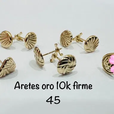 Aretes Oro. LM joyería. Garantía y comprobante de compra. Mensajeria disponible. Aceptamos varios tipos de pagos - Img 117390474