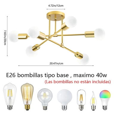 Lamparas de techo modernas semiempotradas - 4/4