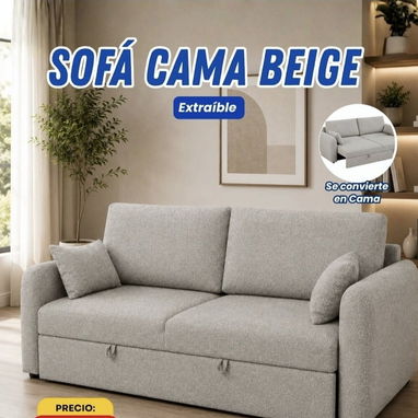 Spfa cama 850 mensajería incluida tono beige y gris oscuro - 2/3