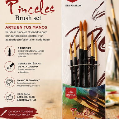 PINCELES DE DIFERENTES MEDIDAS Y ESPATULAS - 2/5