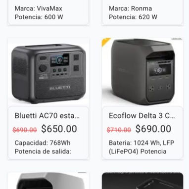 Paneles Solares y Estaciones de Energía - 2/2