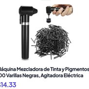Máquina Mezcladora de Tinta L Pigmentos - 100 Varillas Negras, Agitadora Eléctrica - Img 58048744
