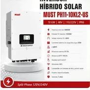 Inversor híbrido solar Must PH11-10kl2-US - Img 56380926