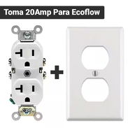Tomacorriente 20 Amp 125V Con Tapa Blanca - Img 55854549