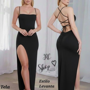 ♡ Vestido Largo blanco, Cruzado Detrás ♡ ~ Estilo Levanta Glúteos ~ - Img 124190541