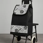 Carrito de mandado con asiento incorporado - Img 50179428