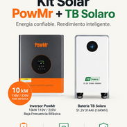 Kit solar 10kw Inversor + 16kw batería - Img 57459687
