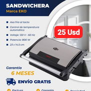Sandwichera Eko 800w, Garantía de 6 meses, Entrega gratis para toda La Habana - Img 53561808