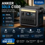 Anker SOLIX C1000 1056Wh | Planta Eléctrica Portátil LiFePO4 | 2400W Pico | 690 USD | Contacto 55919946 - Img 55389807