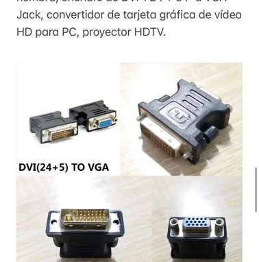 Adaptador DVI a VGA - Img 92048372