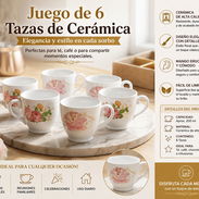 Juego de 6 tazas de cerámica (DH) - Img 54415798