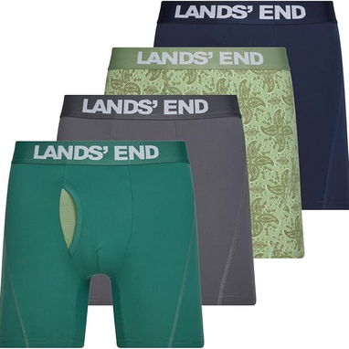 CALZONCILLOS LAND END PAQUETE 4 BOXER ORIGINALES - 8/10