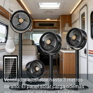 VENDO VENTILADOR PORTATIL CON PANEL SOLAR Y BOMBILLO. EL PANEL CARGA CELULARES, OTROS BOMBILLOS ETC. - Img 56609052