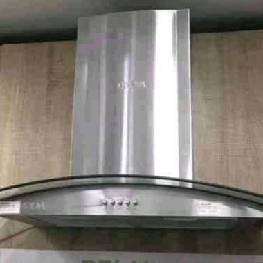 Campanas extractores de grasas y olores de 76 y 90 cm con cristal curvo y luces led - Img 124122864