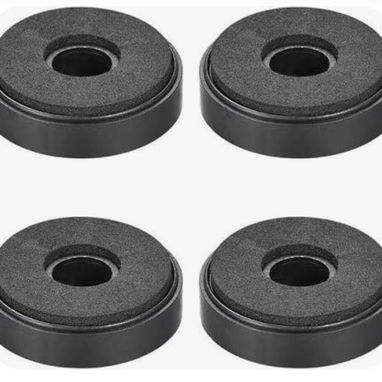 Kit de 4 patas plásticas negras para altavoces - Img 117885789