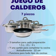 Juego de Calderos para inducción y todo tipo de cocina - Img 58104398