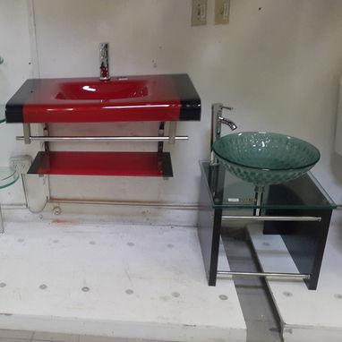 Lavamano Roca Aloa, Lavamano sobre, lavamano de empotrar,  mueble con espejo - 5/10