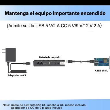 Mini UPS para router 10400 Mah con poe - Img 117019453