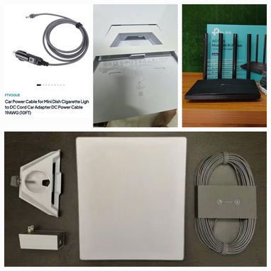 Cable 2en 1 ( ethernet RJ45 + cable de alimentación) por cada esquina + Aditamentos de conector hembra 5521 a C (5521 es - 2/2