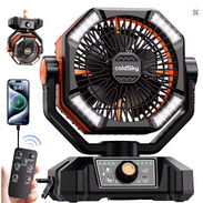 👉Vendo Ventilador de Camping con Luz y Control Remoto, Funciona con Batería - Img 56843718