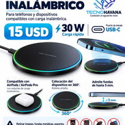Cargador inalámbrico 30 Watts para telefono - Img 49341568