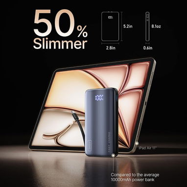 🔋 POWER BANK INIU 10000MAH 45W GAN 3 EN 1 + ENCHUFE Y CABLE USB-C – ENVÍO DISPONIBLE + GARANTÍA - 2/8