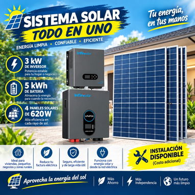 Kit inversor 3kw + 5 kwh de bateria infinisolar - 2/2