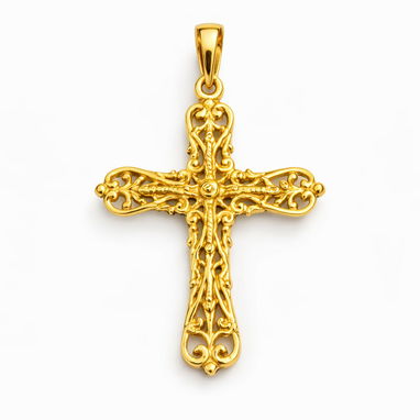 Dije oro 18, crucifijo - Img 123490882