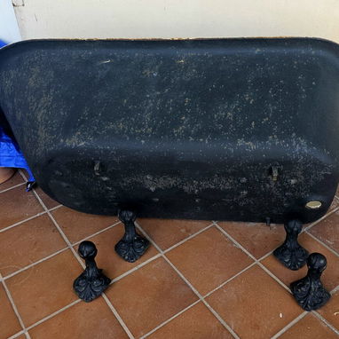 Antigua Bañera de patas de garra de hierro fundido - 3/7